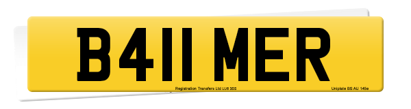 Registration number B411 MER